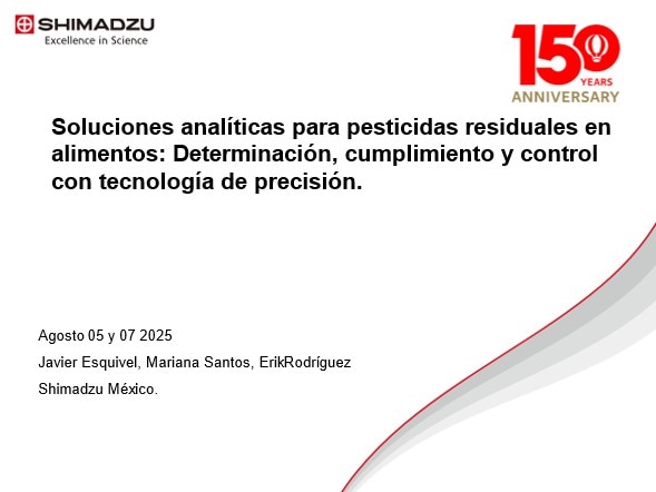 Soluciones analíticas para pesticidas residuales en alimentos: Sesión 1